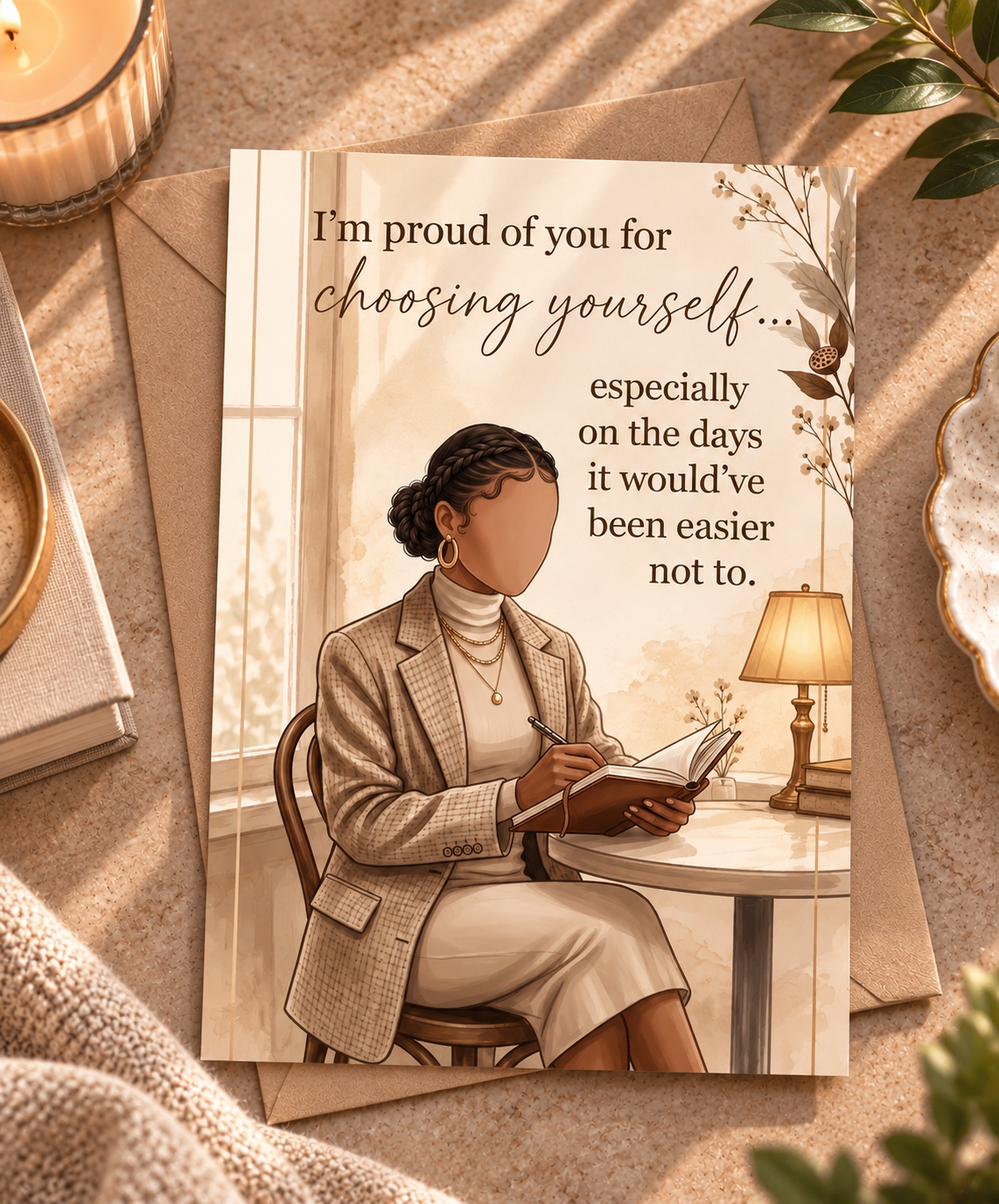 Choosing Yourself - Encouragement Greeting Card - CHOOSE YOUR DESIGN