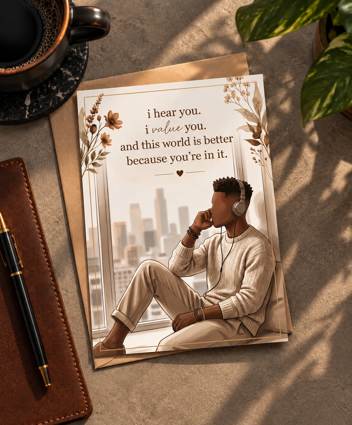 I Hear You, I Value You - Encouragement Greeting Card