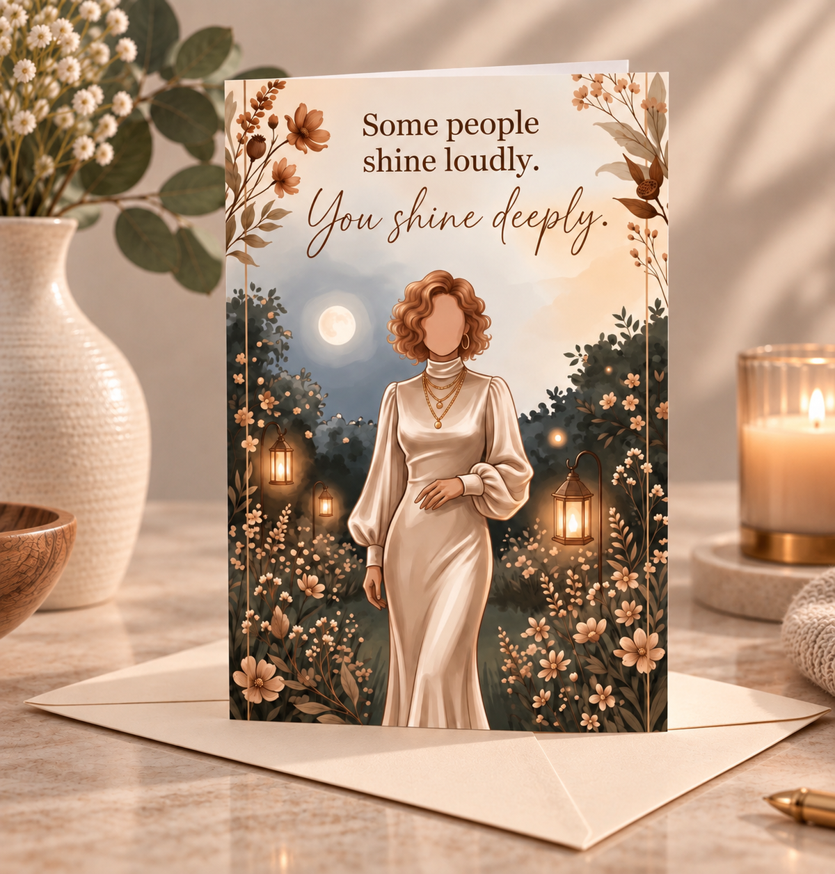 Shine Deeply - Encouragement Greeting Card - CHOOSE YOUR DESIGN