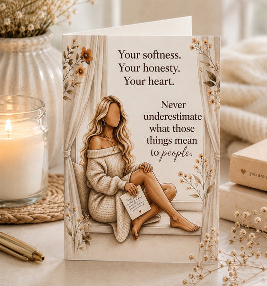 Your Softness Matters - Encouragement Greeting Card - CHOOSE YOUR DESIGN